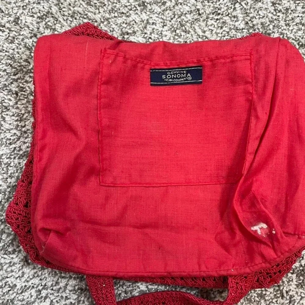 Vintage‎ Sonoma Red Crochet Bag